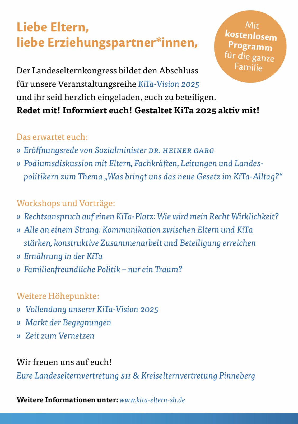 Freie-Demokraten-FDP-Stadtverband-Wedel-Soziales-Kita-Landeselternkongress-Plakat-Rückseite