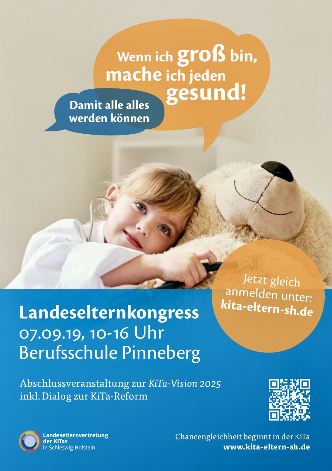 Freie-Demokraten-FDP-Stadtverband-Wedel-Soziales-Kita-Landeselternkongress-Plakat